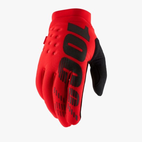 100 PROCENT RĘKAWICE CROSS/ENDURO BRISKER GLOVES RED KOLOR CZERWONY/CZARNY ROZMIAR XL 100 PROCENT