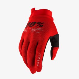 100 PROCENT RĘKAWICE CROSS/ENDURO ITRACK GLOVES RED KOLOR CZERWONY ROZMIAR 2XL 100 PROCENT