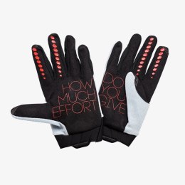 100 PROCENT RĘKAWICE CROSS/ENDURO/MTB GEOMATIC GLOVES GREY/RACER RED KOLOR SZARY/CZERWONY ROZMIAR M 100 PROCENT