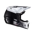 LEATT KASK MOTO 8.5 V24 (+GOGLE VELOCITY 5.5 GRATIS) HELMET KIT BLACK/WHITE KOLOR CZARNY/BIAŁY ROZMIAR L (59-60 cm) LEATT
