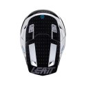 LEATT KASK MOTO 8.5 V24 (+GOGLE VELOCITY 5.5 GRATIS) HELMET KIT BLACK/WHITE KOLOR CZARNY/BIAŁY ROZMIAR L (59-60 cm) LEATT