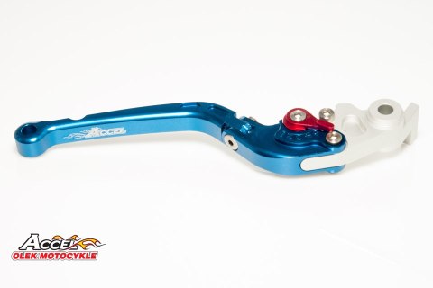 ACCEL DŹWIGNIA (KLAMKA NIEŁAMKA) HAMULCA YAMAHA R6 '05-13,YZF R1 '04-13, MT01 '04-09 KOLOR NIEBIESKI (DHY10SA) (AFBL-09-4BL) - P ACCEL