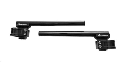 ACCEL KIEROWNICA DWUCZĘŚCIOWA REGULOWANA STREET CLIP-ON UCHWYT 46MM KOLOR CZARNY ACCEL