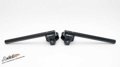 ACCEL KIEROWNICA DWUCZĘŚCIOWA REGULOWANA STREET CLIP-ON UCHWYT 55MM KOLOR CZARNY ACCEL