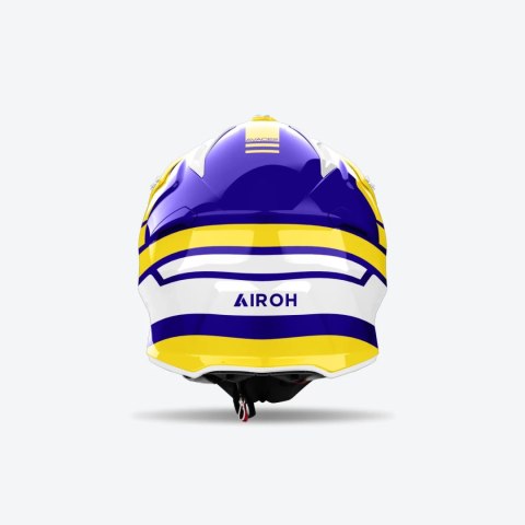 AIROH KASK CROSS / ENDURO / ATV / QUAD AVIATOR ACE 2 SAKE YELLOW GLOSS KOLOR ŻÓŁTY/FIOLETOWY ROZMIAR L AIROH