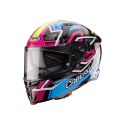 CABERG 2026 KASK INTEGRALNY Z BLENDĄ MODEL AVALON X BRAMA KOLOR CZARNY/NIEBIESKI/ŻÓŁTY FLUO/FUKSJA (INTENSYWNY ODCIEŃ RÓŻOWEGO)  CABERG