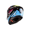 CABERG 2026 KASK INTEGRALNY Z BLENDĄ MODEL AVALON X BRAMA KOLOR CZARNY/NIEBIESKI/ŻÓŁTY FLUO/FUKSJA (INTENSYWNY ODCIEŃ RÓŻOWEGO)  CABERG