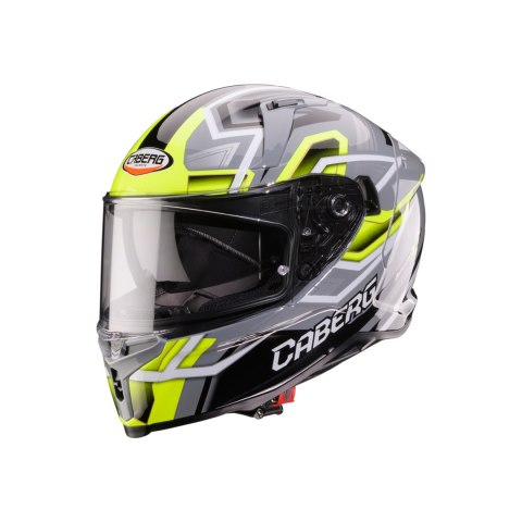 CABERG 2026 KASK INTEGRALNY Z BLENDĄ MODEL AVALON X BRAMA KOLOR CZARNY/ŻÓŁTY FLUO/SZARY ROZMIAR XL CABERG