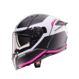 CABERG 2026 KASK INTEGRALNY Z BLENDĄ MODEL AVALON X PURE KOLOR CZARNY MAT/BIAŁY/FUKSJA (INTENSYWNY ODCIEŃ RÓŻOWEGO) ROZMIAR M CABERG