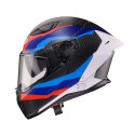 CABERG 2026 KASK INTEGRALNY Z BLENDĄ MODEL DRIFT EVO II CARBON MSPORT KOLOR CZARNY/NIEBIESKI/CZERWONY MAT ROZMIAR S CABERG