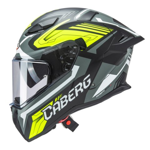 CABERG KASK INTEGRALNY Z BLENDĄ MODEL DRIFT EVO II JARAMA KOLOR CZARNY/SZARY/ŻÓŁTY FLUO MAT ROZMIAR XS (PINLOCK W ZESTAWIE) CABERG