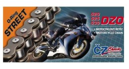 CZ ŁAŃCUCH NAPĘDOWY 520 DZO (120 OGNIW) O-RING BRONZE DO 750 CCM (STREET) (35,6 KN) + ZAKUWKA DRĄŻONA CZ ŁAŃCUCHY