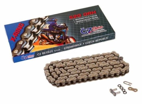 CZ ŁAŃCUCH NAPĘDOWY 520 ORH (120 OGNIW) ACTIVE RING (X-RING) STREET DO 750 CCM (35,8 KN) + ZAPINKA CZ ŁAŃCUCHY