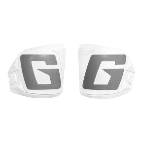 GAERNE WYMIENNE PANELE Z LITERĄ 'G' 2 SZT. P+L DO BUTÓW SG-12 KOLOR BIAŁY Z SZARYM "G" GAERNE