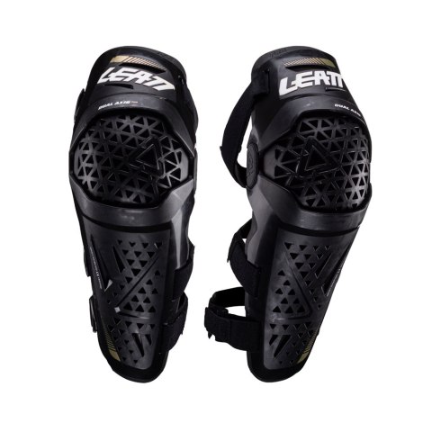 LEATT NAKOLANNIKI OCHRANIACZE KOLAN DUAL AXIS PRO KNEE AND SHIN GUARD BLACK KOLOR CZARNY ROZMIAR XXL LEATT