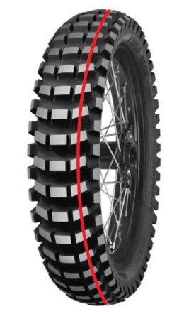 MITAS OPONA 110/90-19 C-22 62N TT TYŁ (CZERWONY PASEK) DOT 37/2022 (NA ZAMÓWIENIE) (266391) WYCOFANE MITAS