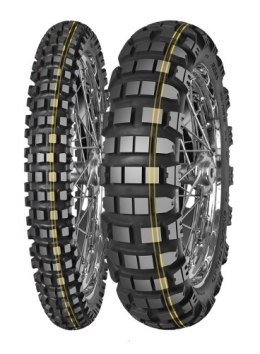 MITAS OPONA 130/80B18 ENDURO TRAIL XT+ DAKAR (PODWÓJNY ŻÓŁTY PASEK) 72R M+S TYŁ TL TT DOT 02/2025 (zamienna:70000490) (460126) MITAS