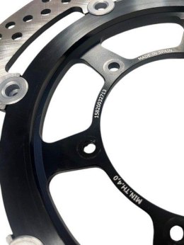 NG TARCZA HAMULCOWA PRZÓD HONDA CBR 600F 01-07 (ABS) ŚRODEK ALUMINIOWY (296X94X4,5MM) (6X6,5MM)- powystawowe NG