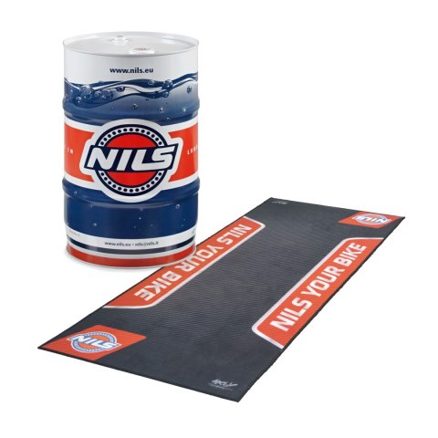 NILS PROMOCJA OLEJ SILNIKOWY 4T OFF ROAD 10W40 100% SYNTETYK BECZKA 56,8L (AKC) I NILS MATA ŚRODOWISKOWA/SERWISOWA POD MOTOCYKL  NILS