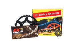 PBR ZESTAW NAPĘDOWY KOMPLETNY HONDA CBR 1000RA FIREBLADE '10-'19 (16/42/530-116) (ZĘBATKI PBR, ŁAŃCUCH EK ZVX3) (MADE IN ITALY) PBR