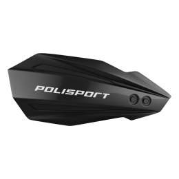 POLISPORT OFERTA SPECJALNA OSŁONY RĄK (HANDBARY) MODEL BULLIT Z UNIWERSALNYM ZESTAWEM MONTAŻOWYM 22/28 KTM KOLOR CZARNE (OPAKOWA POLISPORT