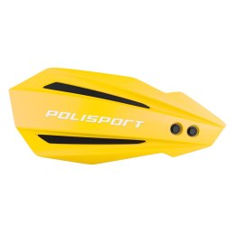 POLISPORT OFERTA SPECJALNA OSŁONY RĄK (HANDBARY) MODEL BULLIT Z UNIWERSALNYM ZESTAWEM MONTAŻOWYM 22/28 KTM KOLOR ŻÓŁTE (OPAKOWAN POLISPORT