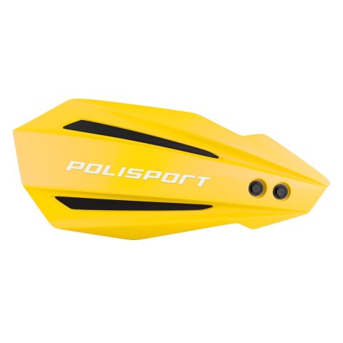 POLISPORT OFERTA SPECJALNA OSŁONY RĄK (HANDBARY) MODEL BULLIT Z UNIWERSALNYM ZESTAWEM MONTAŻOWYM 22/28 KTM KOLOR ŻÓŁTE (OPAKOWAN POLISPORT