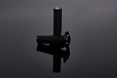 RENTHAL MANETKI MX R-WORKS LOCK-ON ULTRATACKY (HALF WAFFLE) KOLOR CZARNY RENTHAL