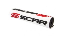 SCAR RACING GĄBKA NA KIEROWNICĘ (POPRZECZKĘ) (250MM) KOLOR BIAŁY Z LOGO SCAR SCAR