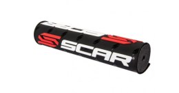 SCAR RACING GĄBKA NA KIEROWNICĘ (POPRZECZKĘ) (250MM) KOLOR CZARNY Z LOGO SCAR SCAR