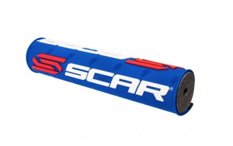 SCAR RACING GĄBKA NA KIEROWNICĘ (POPRZECZKĘ) (250MM) KOLOR NIEBIESKI Z LOGO SCAR SCAR