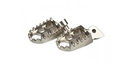 SCAR RACING PODNÓŻKI PEGI ALUMINIOWE EVO YAMAHA YZ / YZF / WR / WRF / TENERE 700, FANTIC KOLOR SREBRNY SCAR