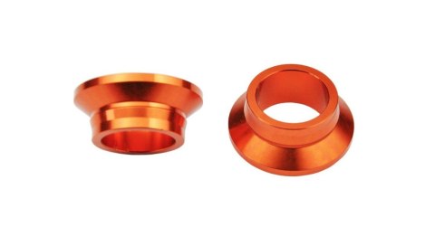 SCAR RACING TULEJKI DYSTANSOWE KOŁA TYLNEGO KTM SX/SXF 125-450 '13-'22, EXC 250/300 TPI '20-'22 KOLOR POMARAŃCZOWY SCAR
