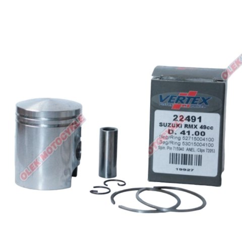 VERTEX TŁOK SUZUKI MORINI (PIERŚCIENIE 53015004100 X 1, 52715004100 X 1) (40,95MM=NOMINAŁ) VERTEX