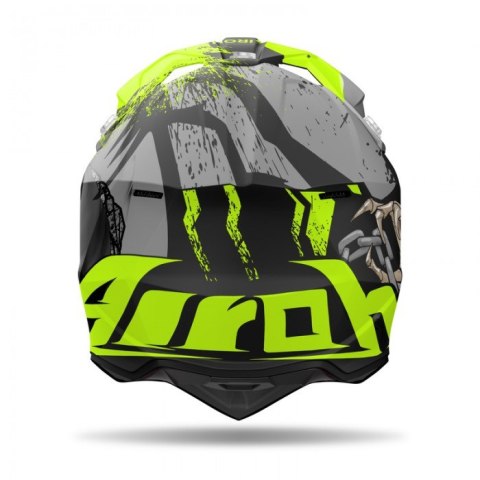 AIROH CROSS / ENDURO / ATV / QUAD WRAAAP DARKNESS KOLOR ZIELONY FLUO/CZARNY/SZARY ROZMIAR S AIROH