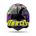 AIROH CROSS / ENDURO / ATV / QUAD WRAAAP MUSIC KOLOR CZARNY/ZIELONY/FIOLETOWY ROZMIAR L AIROH