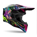 AIROH CROSS / ENDURO / ATV / QUAD WRAAAP MUSIC KOLOR CZARNY/ZIELONY/FIOLETOWY ROZMIAR M AIROH