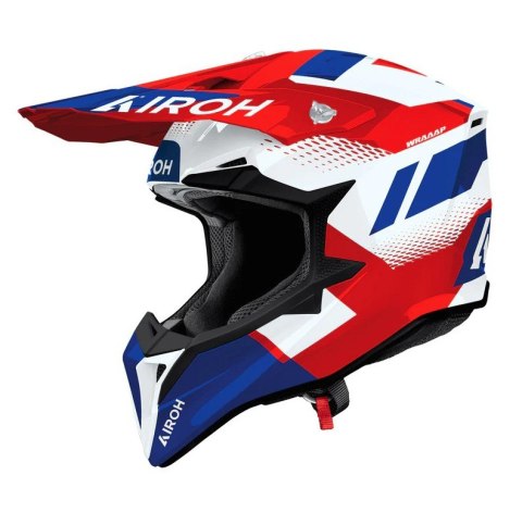 AIROH CROSS / ENDURO / ATV / QUAD WRAAAP VISION KOLOR CZERWONY/NIEBIESKI/BIAŁY ROZMIAR L AIROH