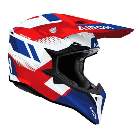 AIROH CROSS / ENDURO / ATV / QUAD WRAAAP VISION KOLOR CZERWONY/NIEBIESKI/BIAŁY ROZMIAR M AIROH