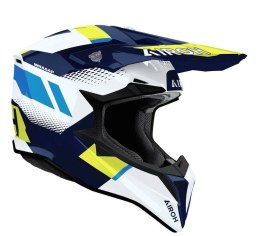 AIROH CROSS / ENDURO / ATV / QUAD WRAAAP VISION KOLOR ŻÓŁTY FLUO/NIEBIESKI/BIAŁY ROZMIAR M AIROH