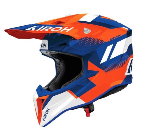 AIROH CROSS / ENDURO / ATV / QUAD WRAAAP VISION POMARAŃCZOWY/NIEBIESKI/BIAŁY ROZMIAR XL AIROH