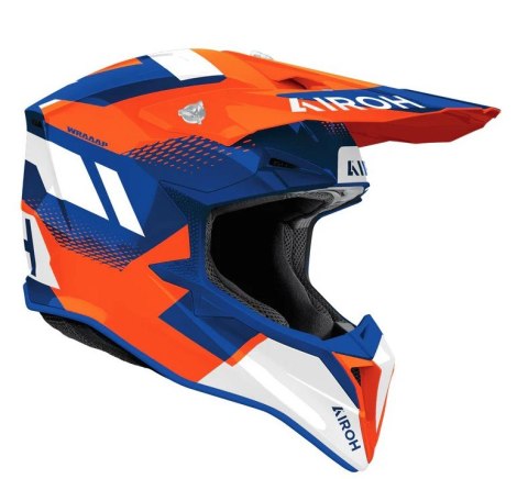 AIROH CROSS / ENDURO / ATV / QUAD WRAAAP VISION POMARAŃCZOWY/NIEBIESKI/BIAŁY ROZMIAR M AIROH