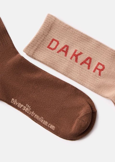 DIVERSE NOWY TOWAR EXTREME TEAM - DAKAR RALLY SKARPETY DKR ATHLAN 3P 256 KOLOR BEŻOWY/CZERWONY ROZMIAR 39-42 DAKAR RALLY