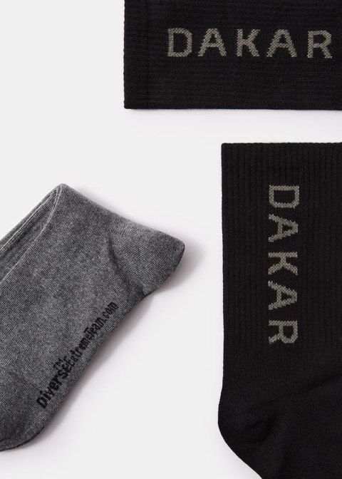 DIVERSE NOWY TOWAR EXTREME TEAM - DAKAR RALLY SKARPETY DKR ATHLAN 3P 256 KOLOR CZARNY/SZARY ROZMIAR 39-42 DAKAR RALLY