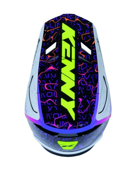 KENNY RACING KASK CROSS/ENDURO PERFORMANCE ERT GRAPHIC + WAVE BLACK WHITE KOLOR CZARNY/BIAŁY ROZMIAR S KENNY RACING