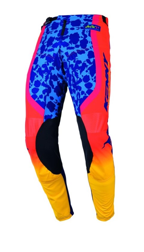 KENNY RACING SPODNIE CROSS/ENDURO PERFORMANCE KID/JUNIOR/DZECIĘCE SOCAL KOLOR POMARAŃCZOWY/NIEBIESKI ROZMIAR 26 (10 LAT) KENNY RACING