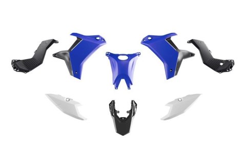 RACETECH (RTECH) 2025/12 KOMPLET PLASTIKÓW (BEZ PRZEDNIEGO BŁOTNIKA) T7 YAMAHA TENERE 700 '25-'26 KOLOR CZARNY / NIEBIESKI / BIA RACETECH