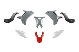 RACETECH (RTECH) 2025/12 KOMPLET PLASTIKÓW (BEZ PRZEDNIEGO BŁOTNIKA) T7 YAMAHA TENERE 700 '25-'26 KOLOR SZARY / CZARNY / BIAŁY / RACETECH