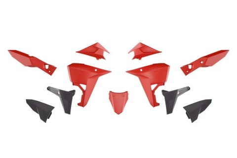 RACETECH (RTECH) 2025/12 KOMPLET PLASTIKÓW (REVOLUTION) (BEZ PRZEDNIEGO BŁOTNIKA) KOVE X PRO / RALLY 800 '24-'25 KOLOR CZARNY /  RACETECH