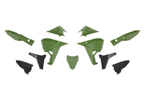 RACETECH (RTECH) 2025/12 KOMPLET PLASTIKÓW (REVOLUTION) (BEZ PRZEDNIEGO BŁOTNIKA) KOVE X PRO / RALLY 800 '24-'25 KOLOR CZARNY /  RACETECH